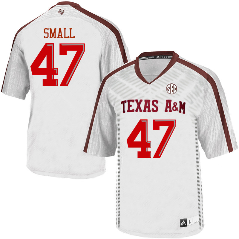 Men #47 Seth Small Texas A&M Aggies College Football Jerseys Sale-White
